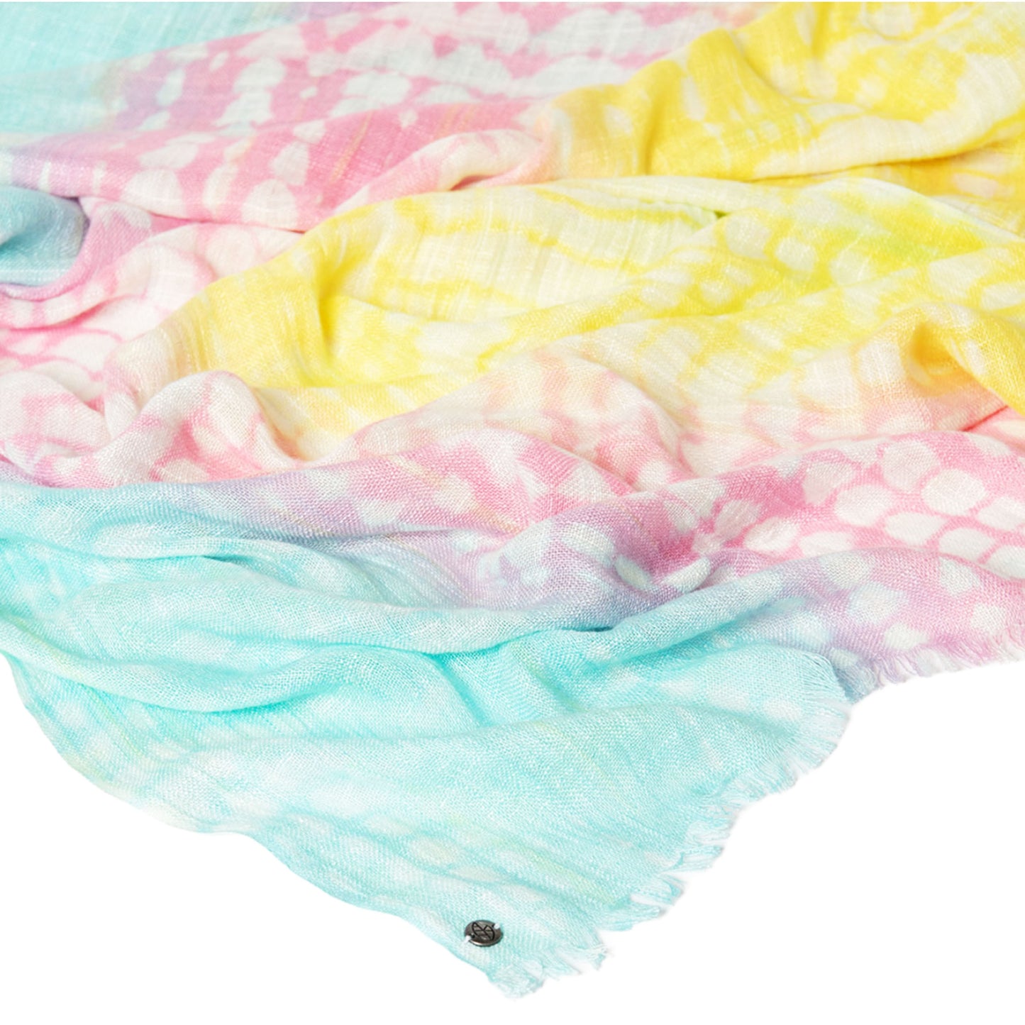 SURKANA Foulard a righe tie dye Giallo