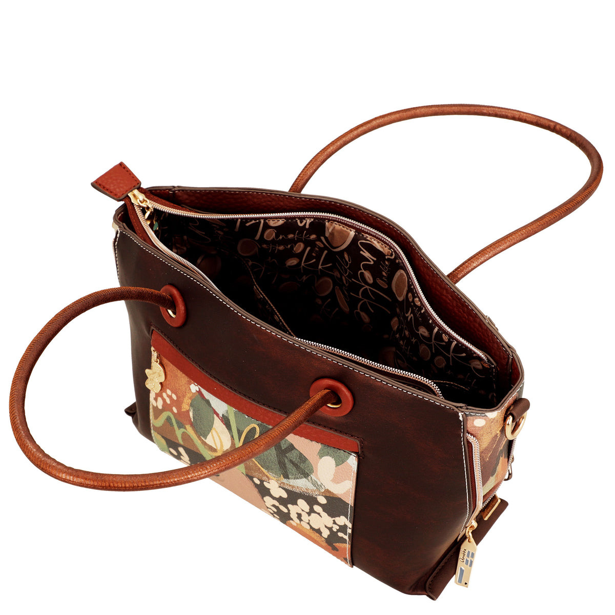 ANEKKE Borsa con manico corto e tracolla Tulip