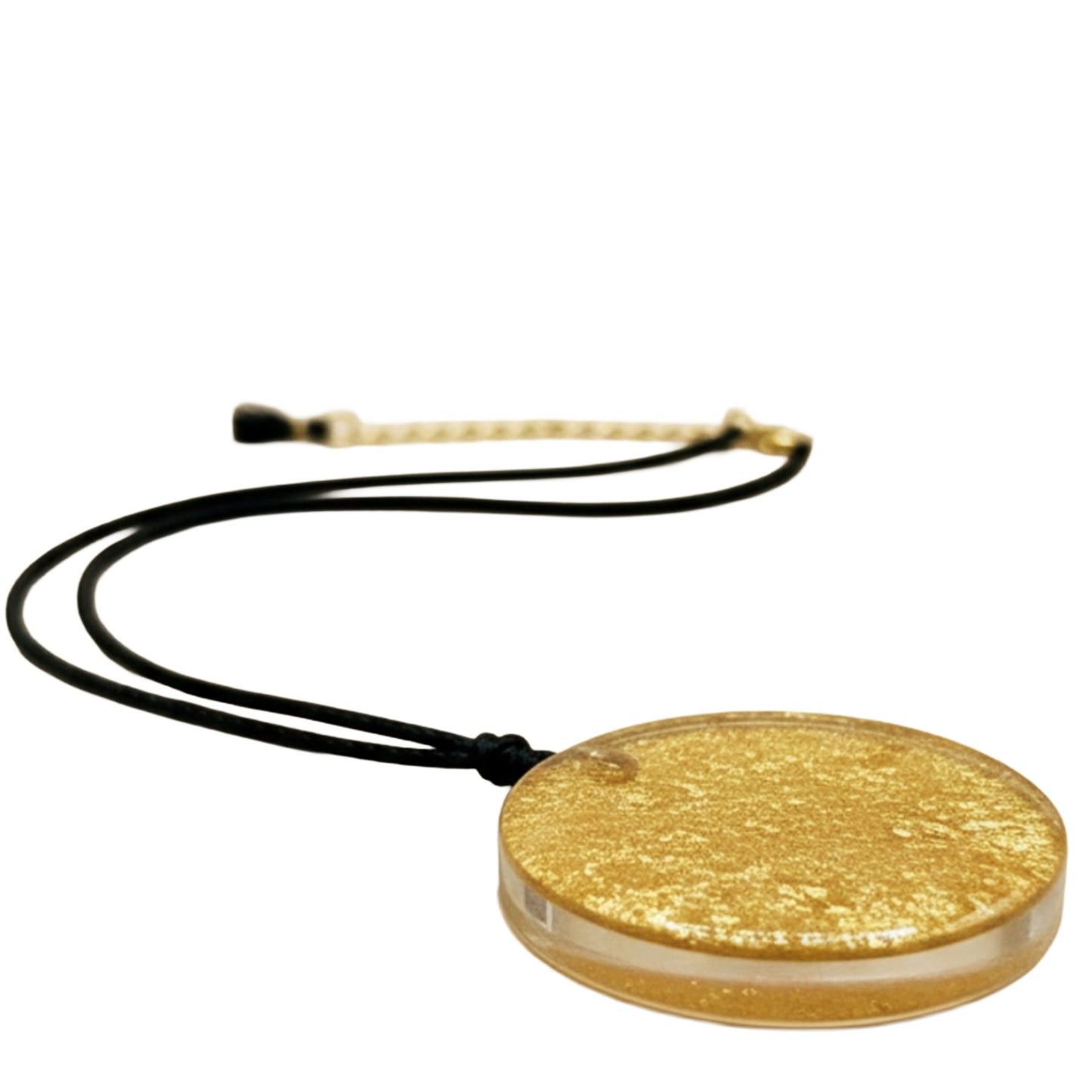 SURKANA Collana con medaglione mandala verde-bianco