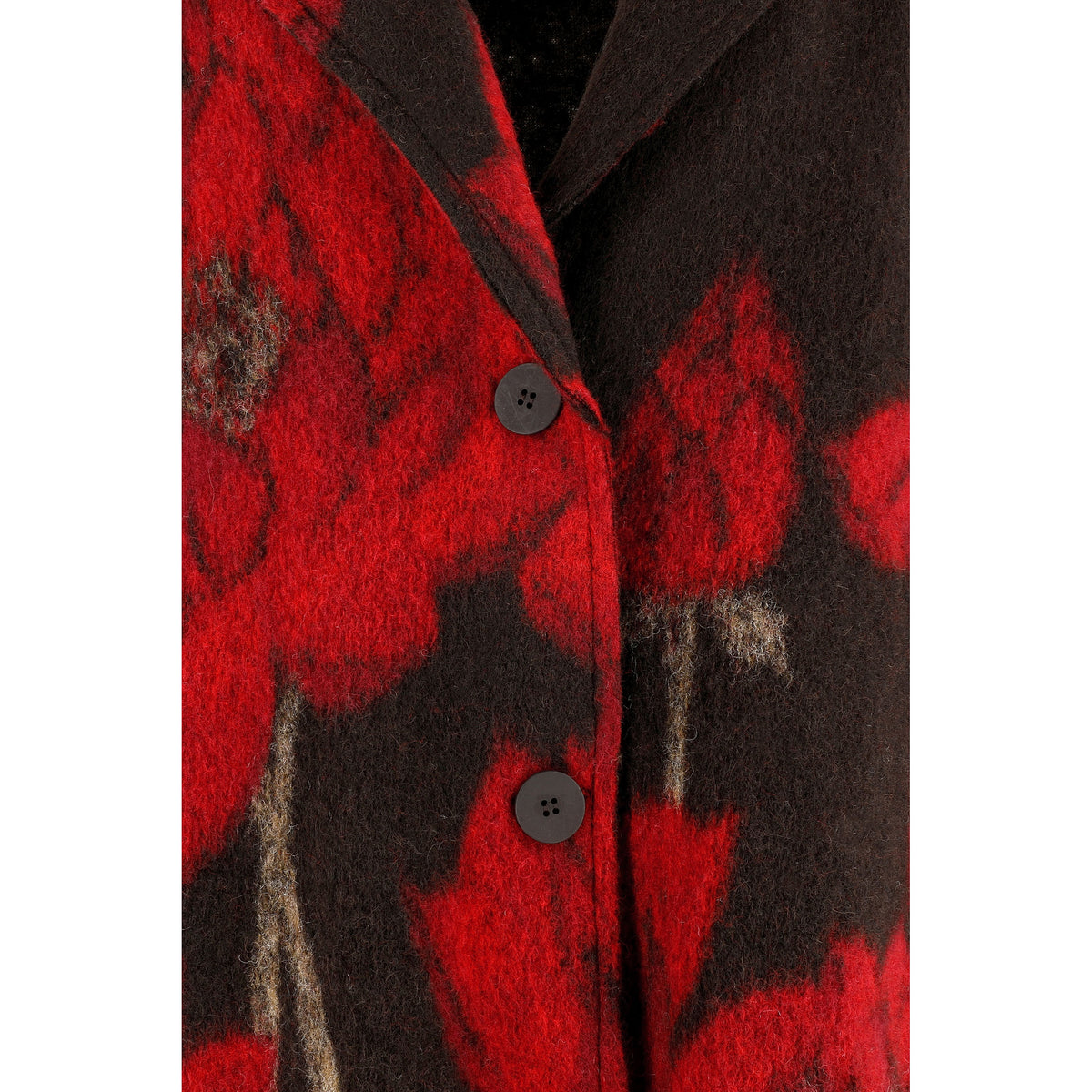 KARAKORUM Cappotto Daniela marrone rosso in misto lana