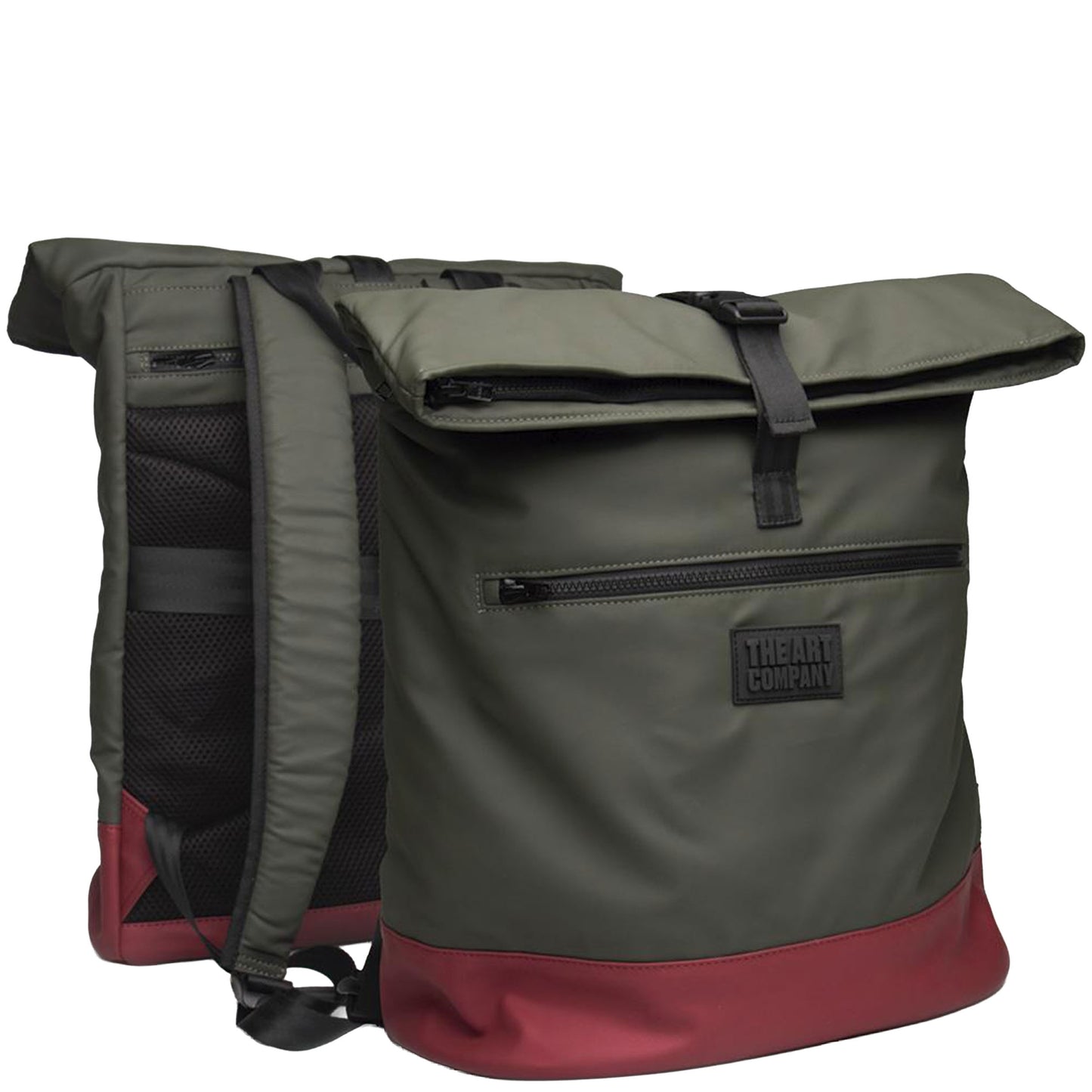 ART COMPANY BACKPACK KAKI-BURDEOS