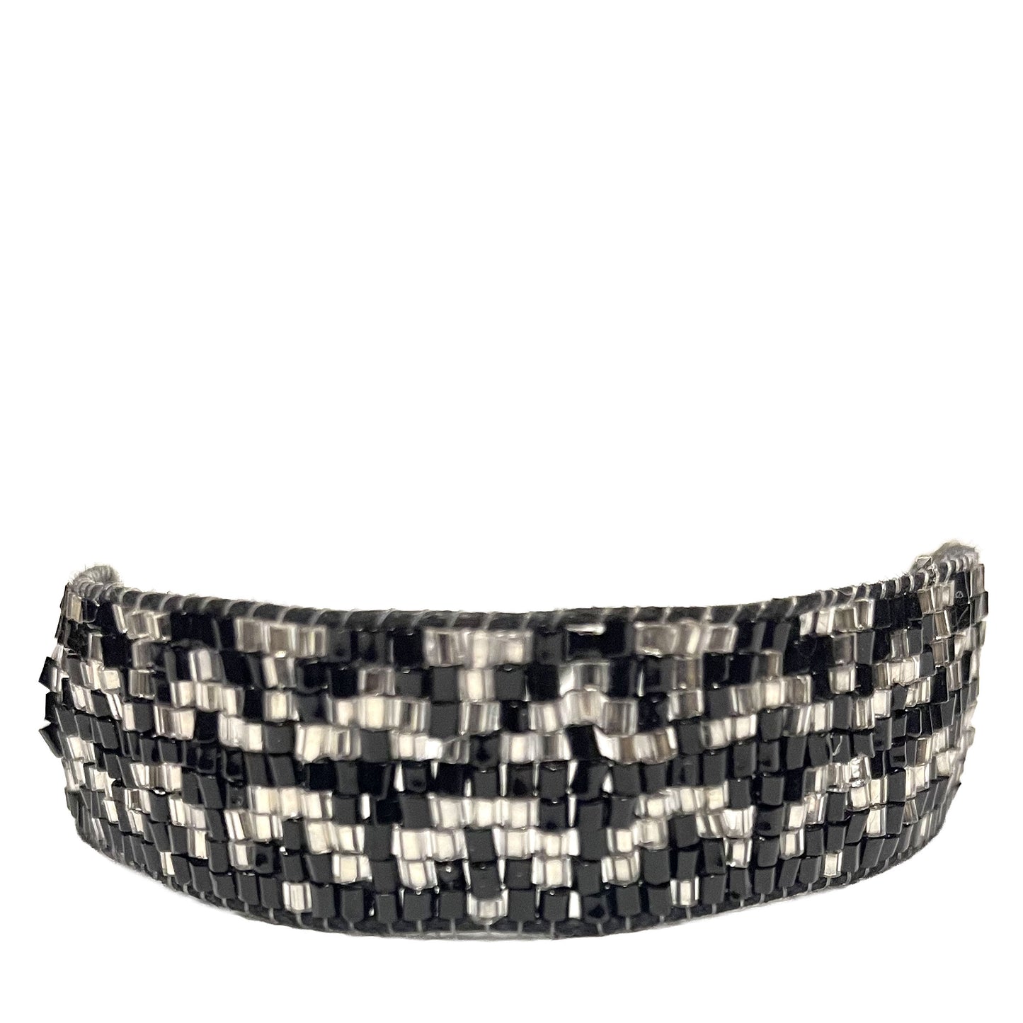 SURKANA Bracciali medi perline giapponesi black