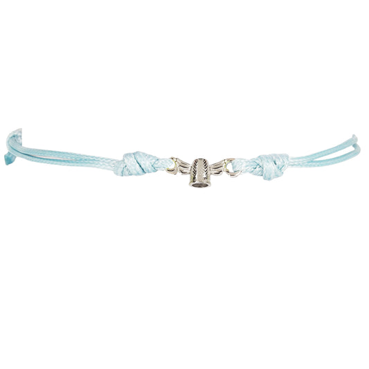 Bracciale Filo Magico Cotone Ditale rodio ANGELO