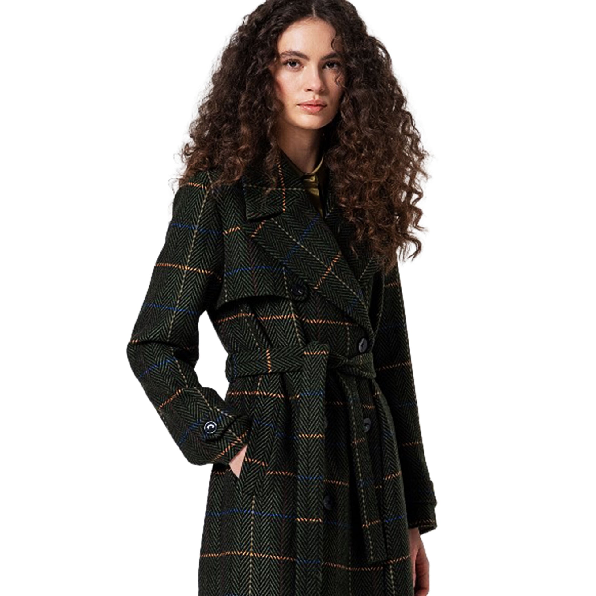 SURKANA - Cappotto a quadri-SURKANA-VIALESCARPE