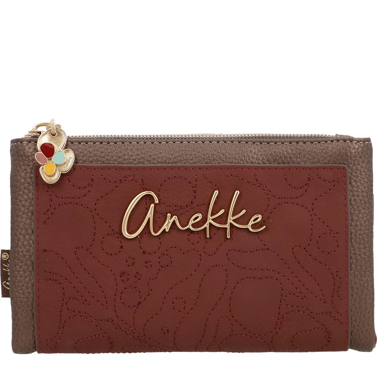 ANEKKE Portafoglio Rigido Medio RFID Blossom
