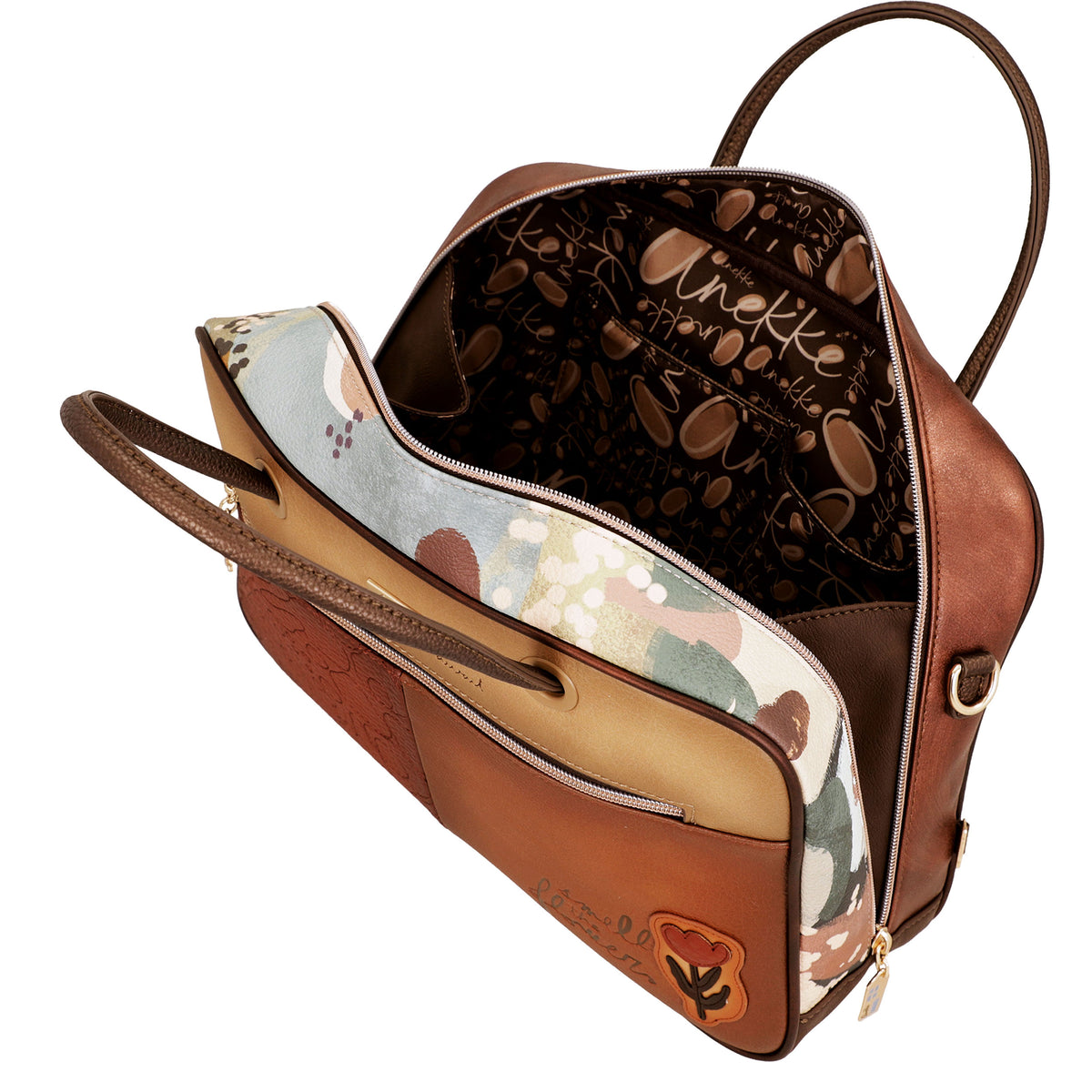 ANEKKE Borsa Quadrata con Manico Corto Tulip