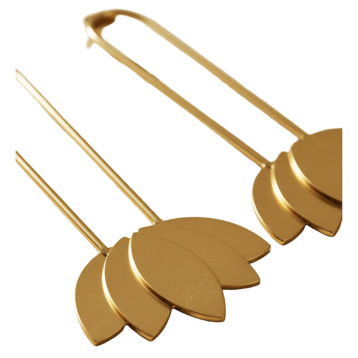 SURKANA Orecchino fiori di loto Oro