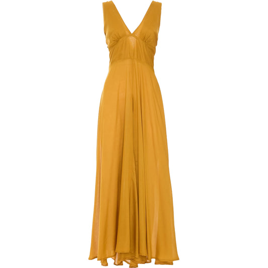 BABA DESIGN Jumpsuit VISCOSE FLARE Mostarda