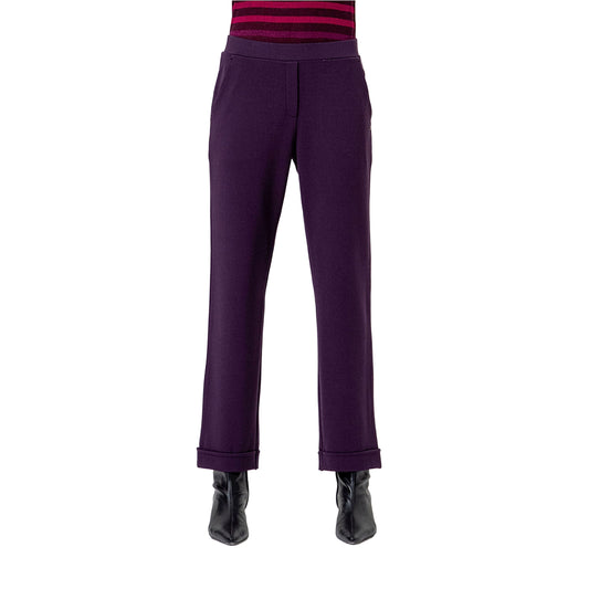 SURKANA Pantalone Chino in Maglia Viola-SURKANA-VIALESCARPE