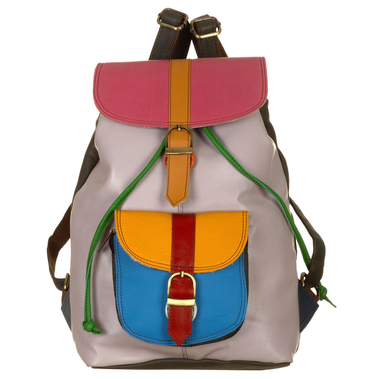 SORUKA Zaino GRETA liscio Glicine, Bluete, Fuxia, Multi