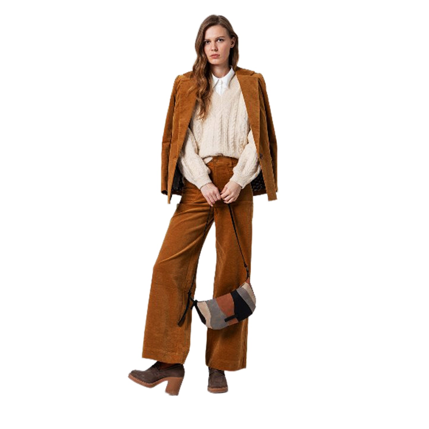 SURKANA - Pantaloni svasati con tasche applicate