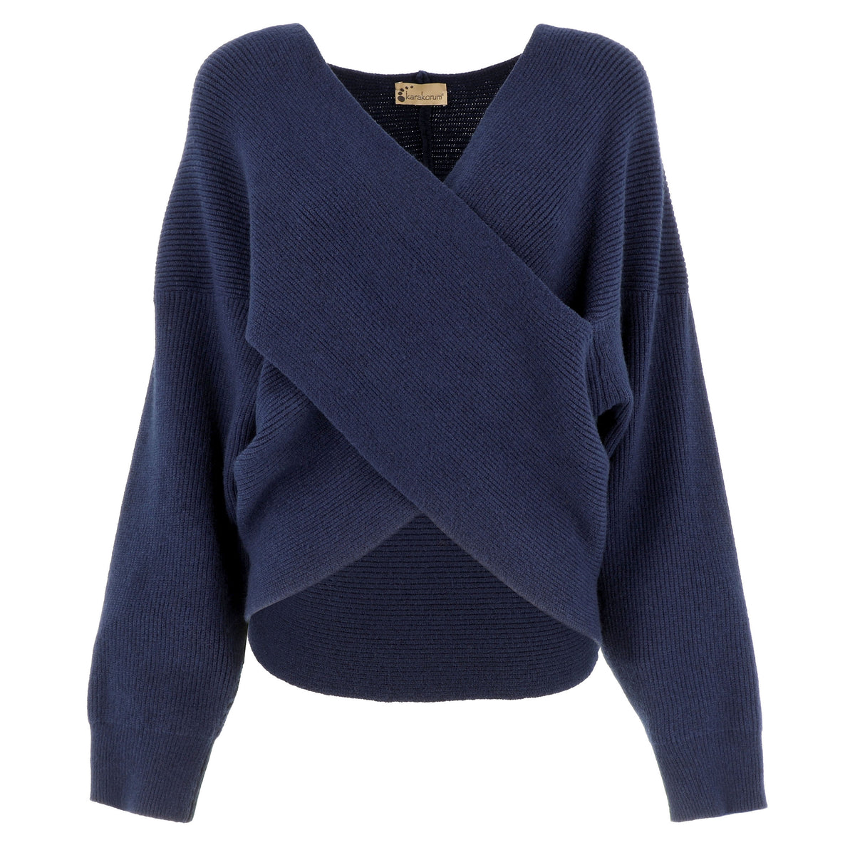 KARAKORUM Maglia Gabriella blu incrociata