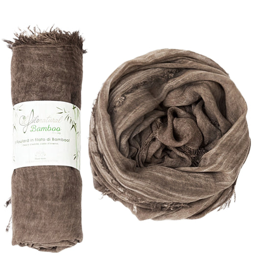 Il Foulard in Filato di Bamboo EcoVeg Tinto a Freddo Terra