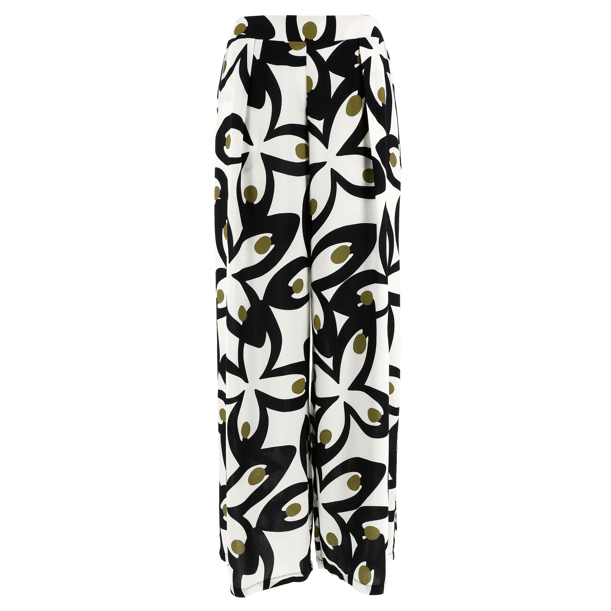 KARAKORUM Pantaloni FIAMMA Panna e Nero-KARAKORUM-VIALESCARPE