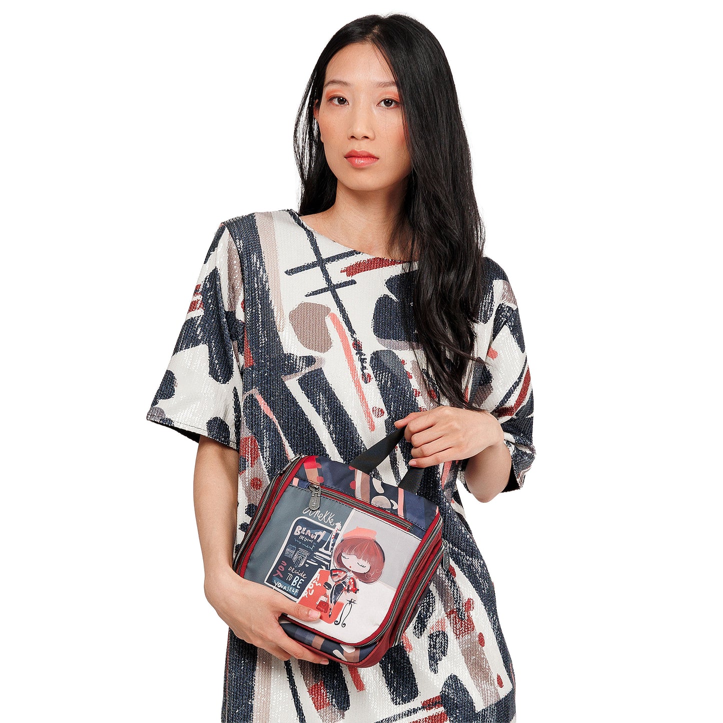 ANEKKE - Beauty-case da viaggio estensibile Mademoiselle