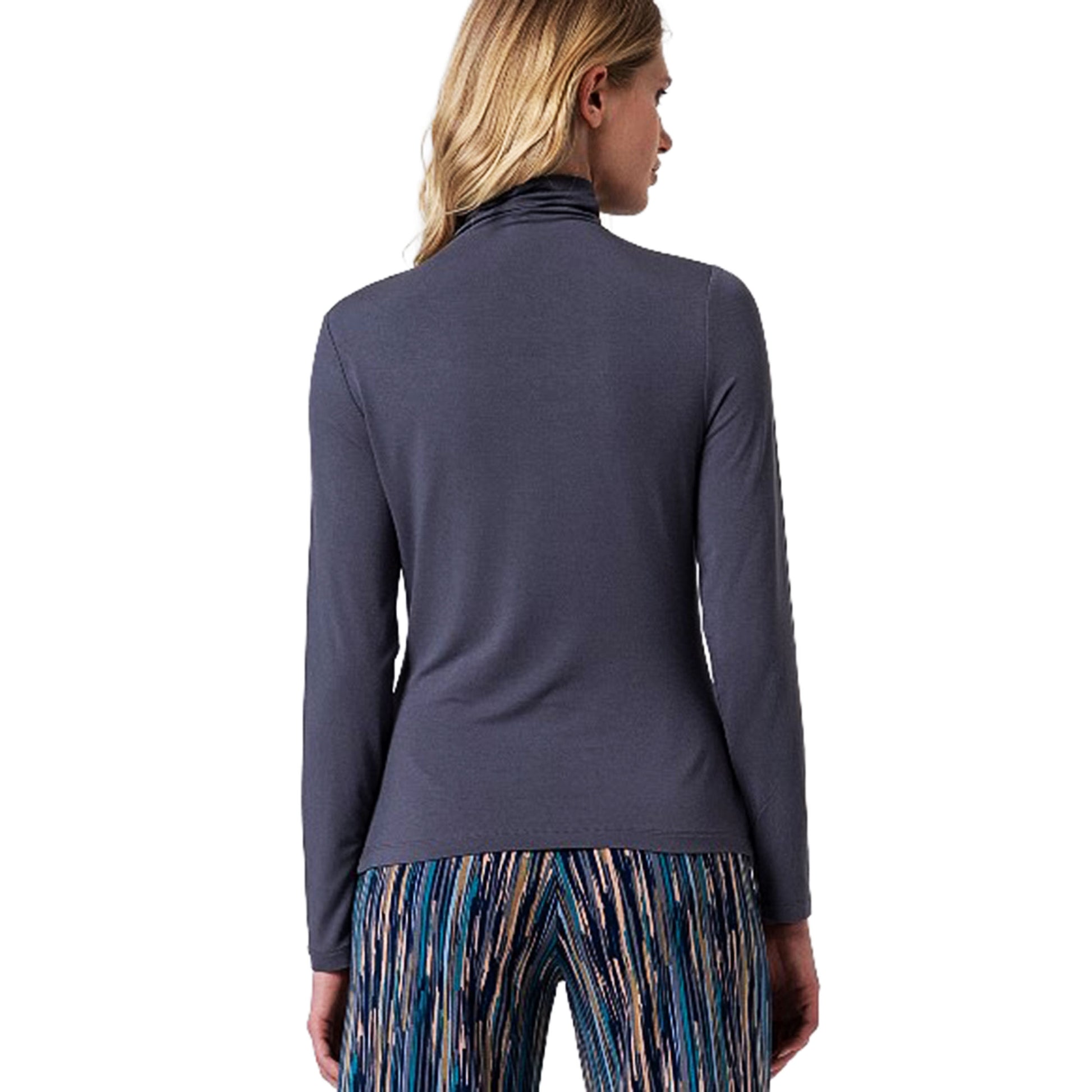 SURKANA - T-shirt dolcevita in viscosa di bambù-SURKANA-VIALESCARPE