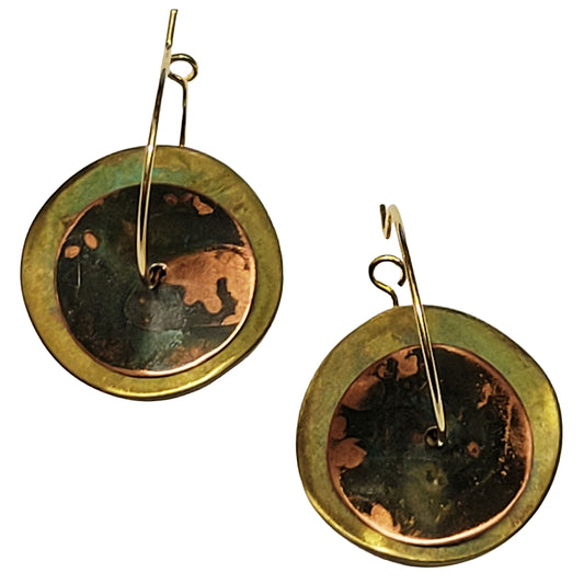 HOIKO Orecchini in rame e ottone Doppia Lamina 03