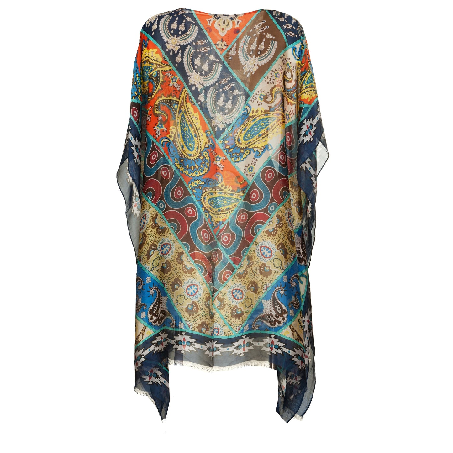 Kaftano Foulard Finto Patch. silk touch