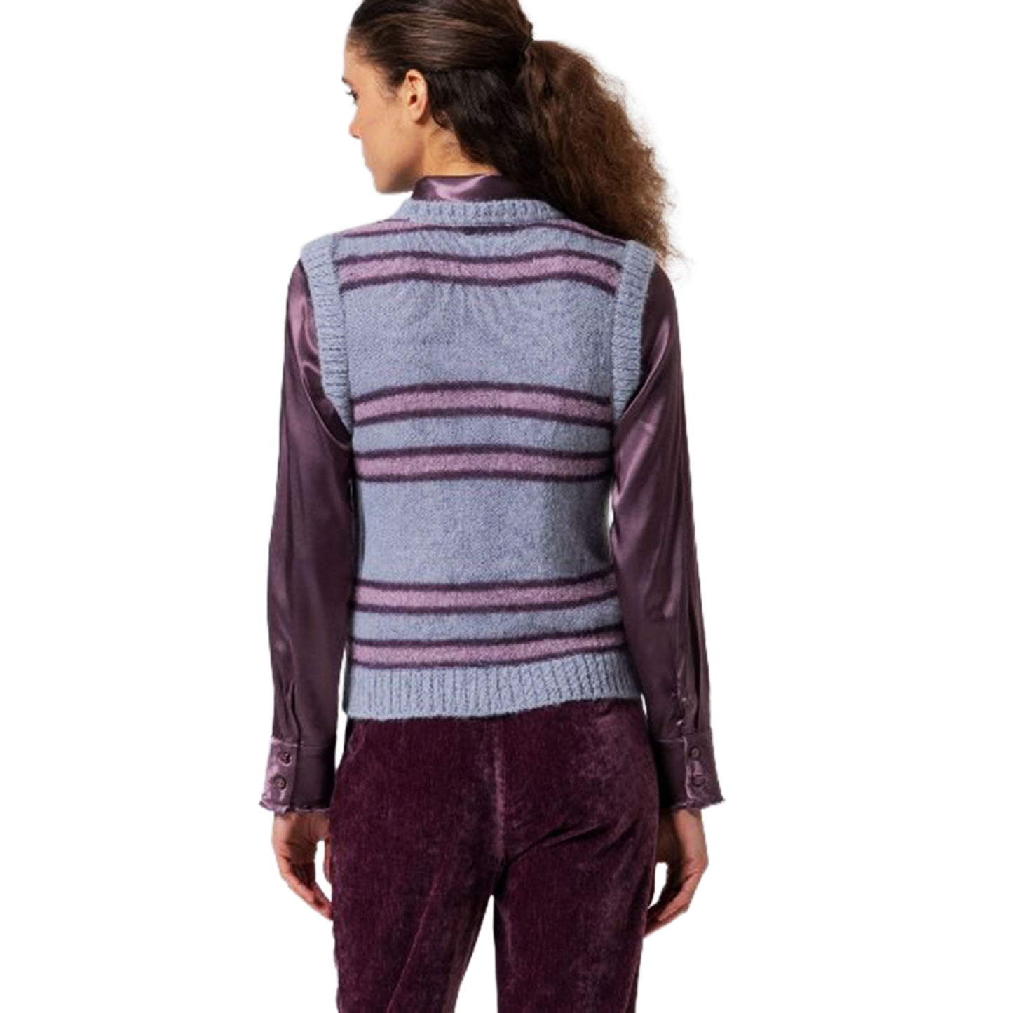 SURKANA - Gilet jacquard a righe-SURKANA-VIALESCARPE