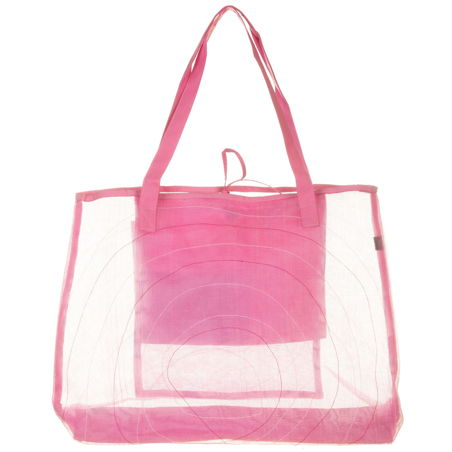 Borsa LATIN rete trasparente rosa