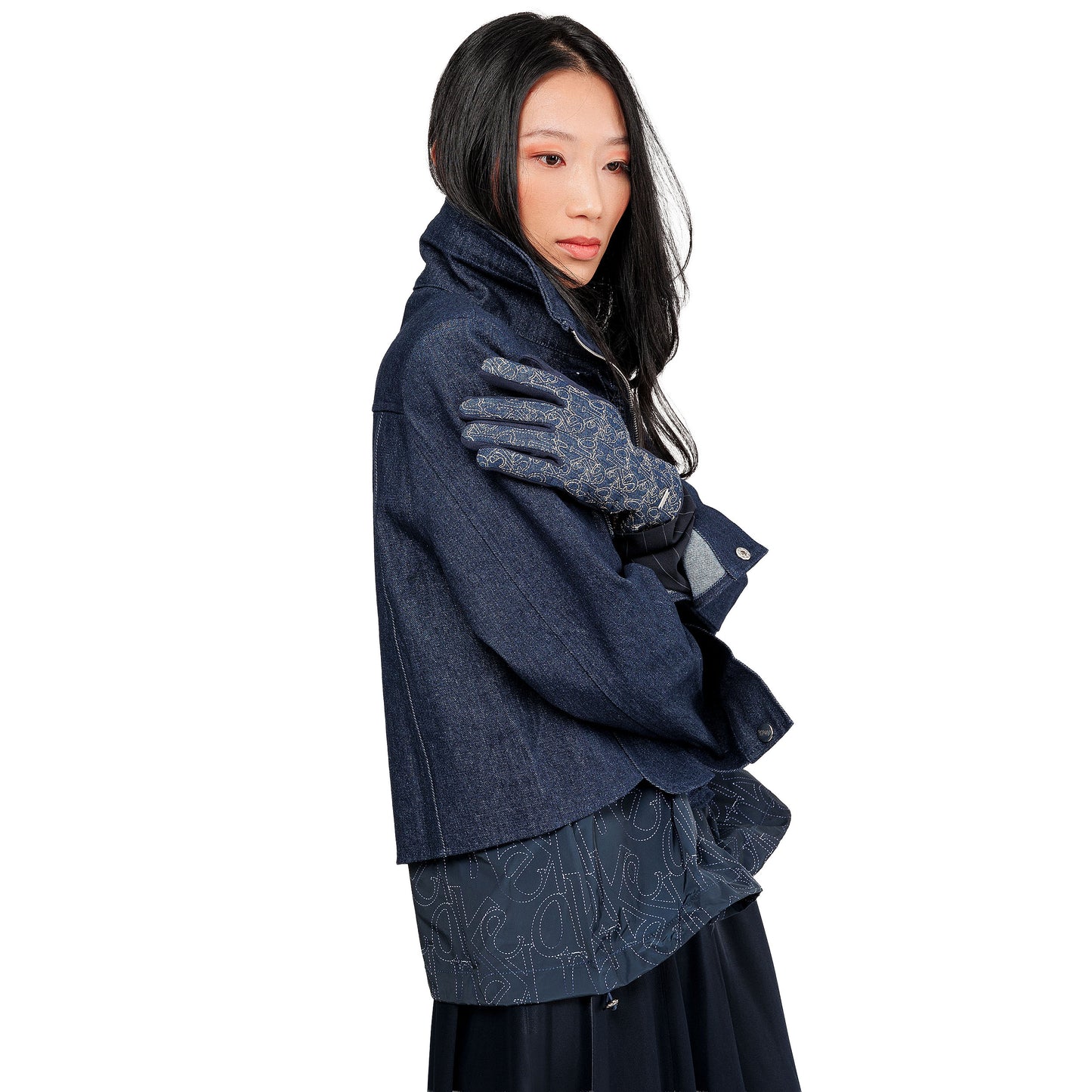 ANEKKE - Guanti denim fantasia-ANEKKE-VIALESCARPE