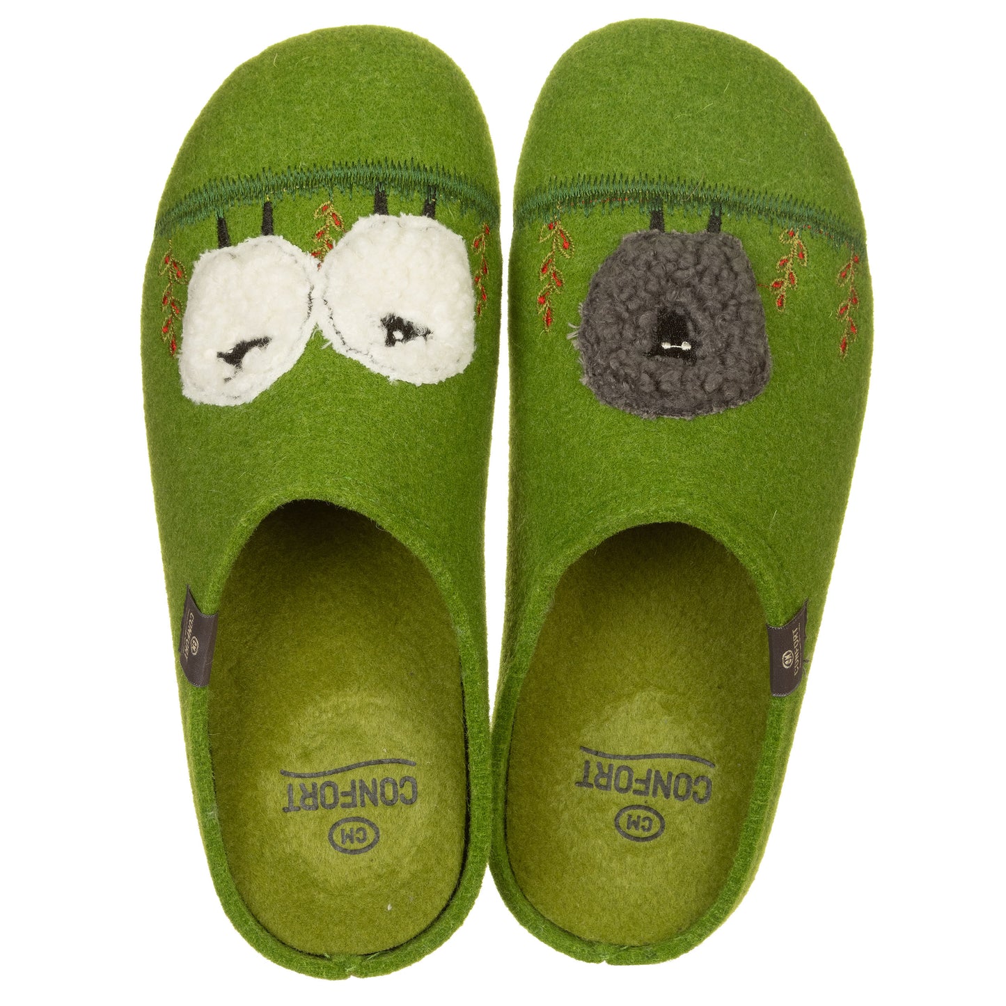 CONFORT - Ciabtte feltro con fiori-CALZAMUR-VIALESCARPE