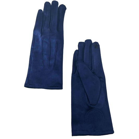 Guanti Morbidi Touch Screen 3 cuciture Oltremare