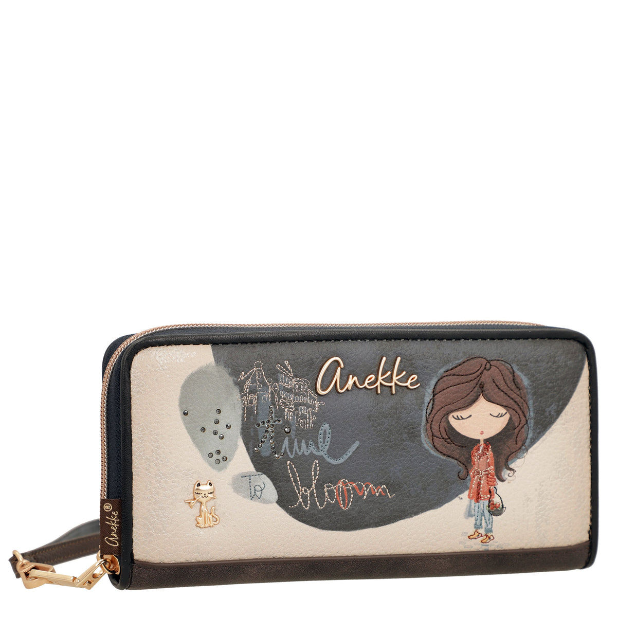 ANEKKE Portafoglio Grande RFID Tulip Multicolore