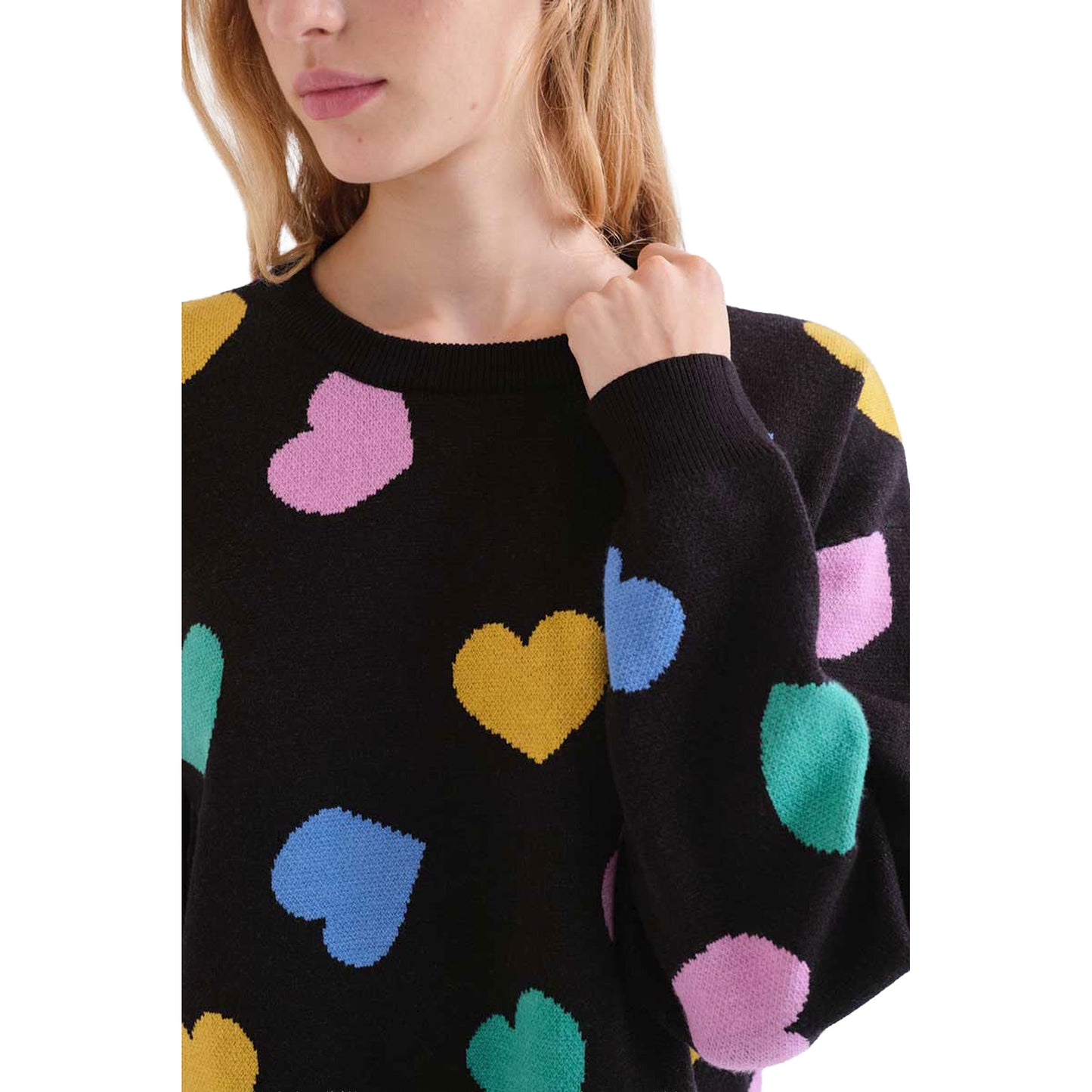 COMPAÑÍA FANTÁSTICA Maglia Candy Nera