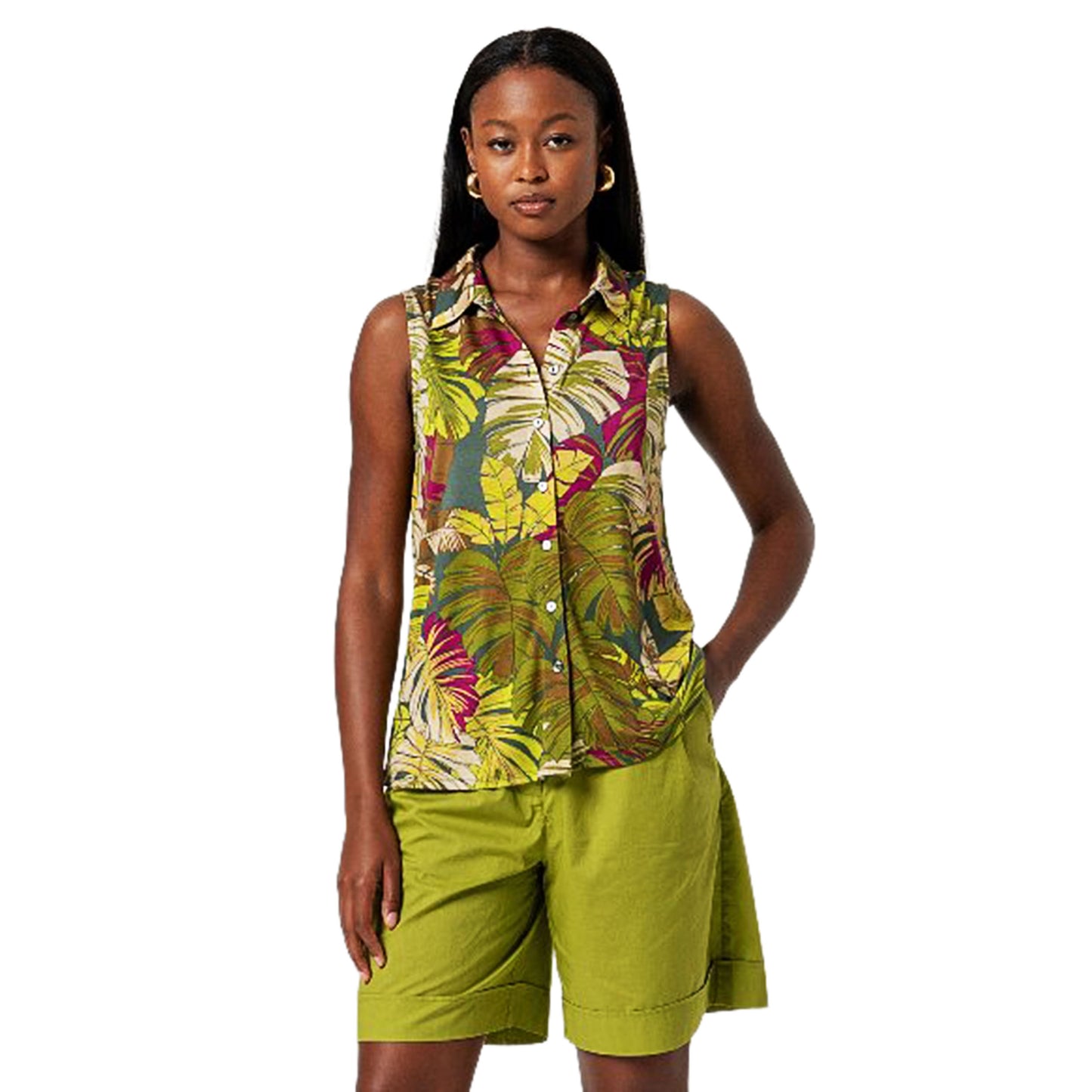 SURKANA Camicia senza maniche Verde-SURKANA-VIALESCARPE