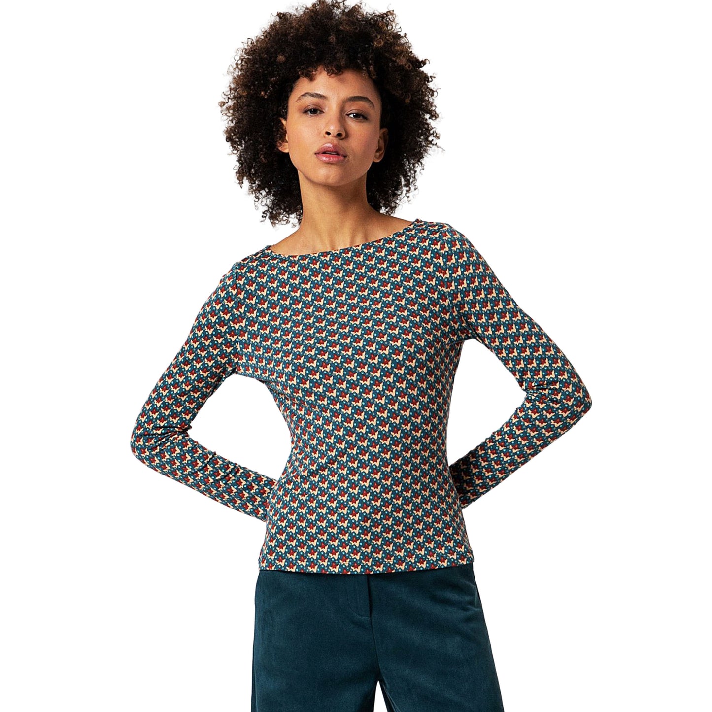 SURKANA - T-shirt con scollo a barca-SURKANA-VIALESCARPE