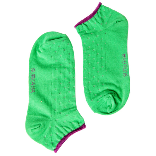 SURKANA Calzini alla caviglia elasticizzati Verde Smeraldo
