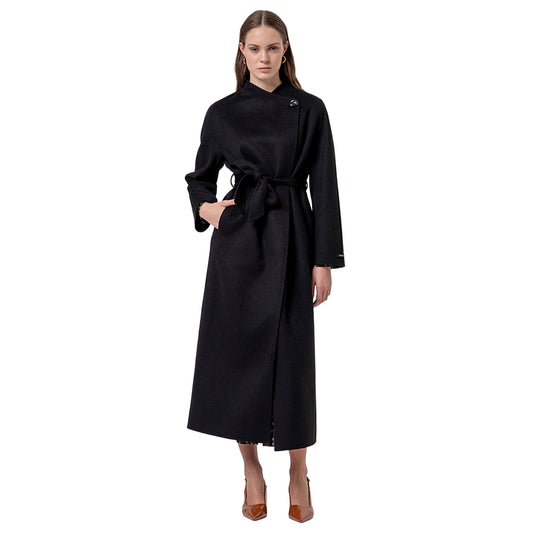 SURKANA Cappotto lungo incrociato Nero