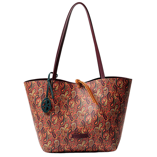 SURKANA - Shopper reversibile con borsa interna per articoli Bordeaux-SURKANA-VIALESCARPE