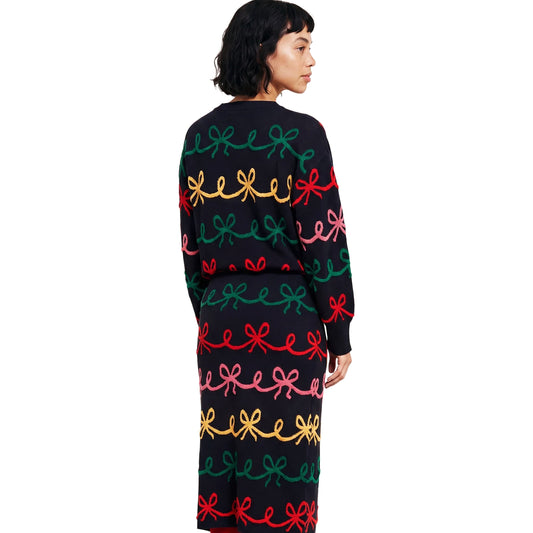 PEPALOVES Cardigan Rebeca Lazos Nero e Multicolor