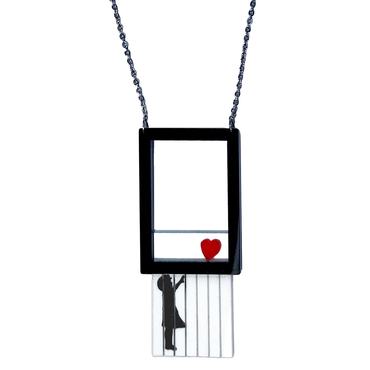 Collana Banksy quadro tagliato