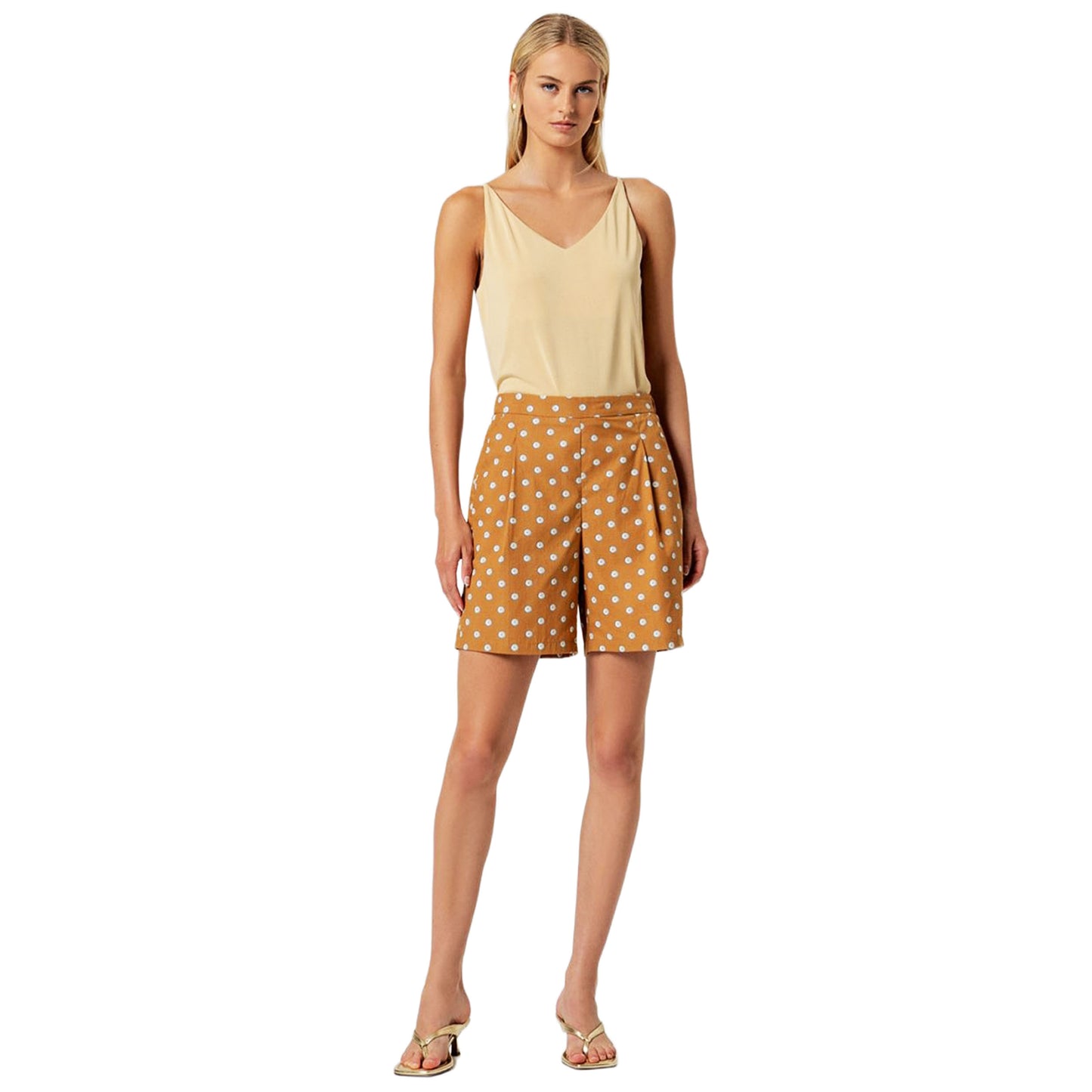 SURKANA Shorts con pince Cammello