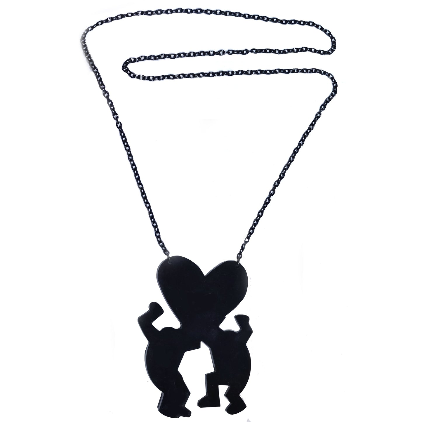 Collana plexiglass Haring Cuore