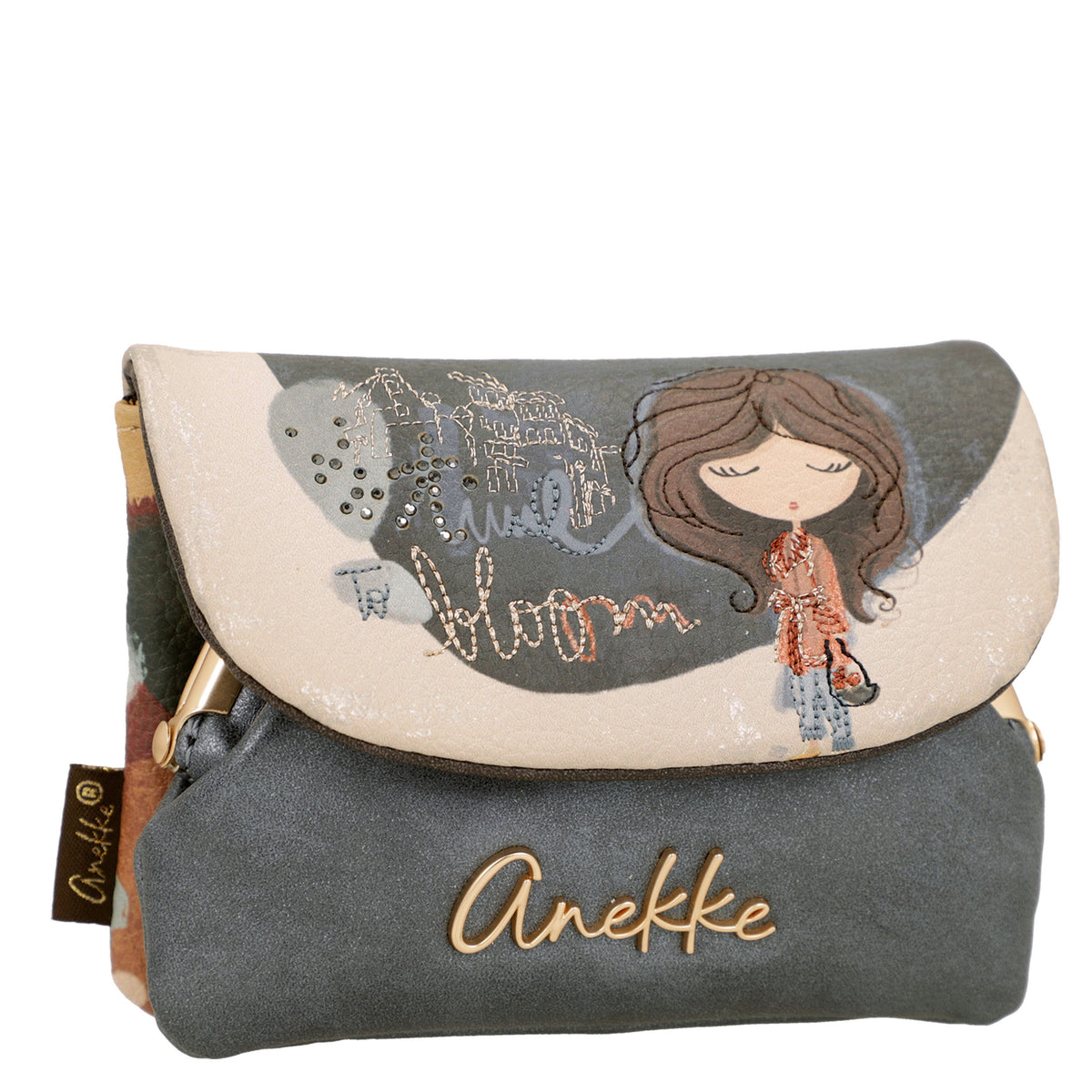 ANEKKE Portamonete con Patta Tulip