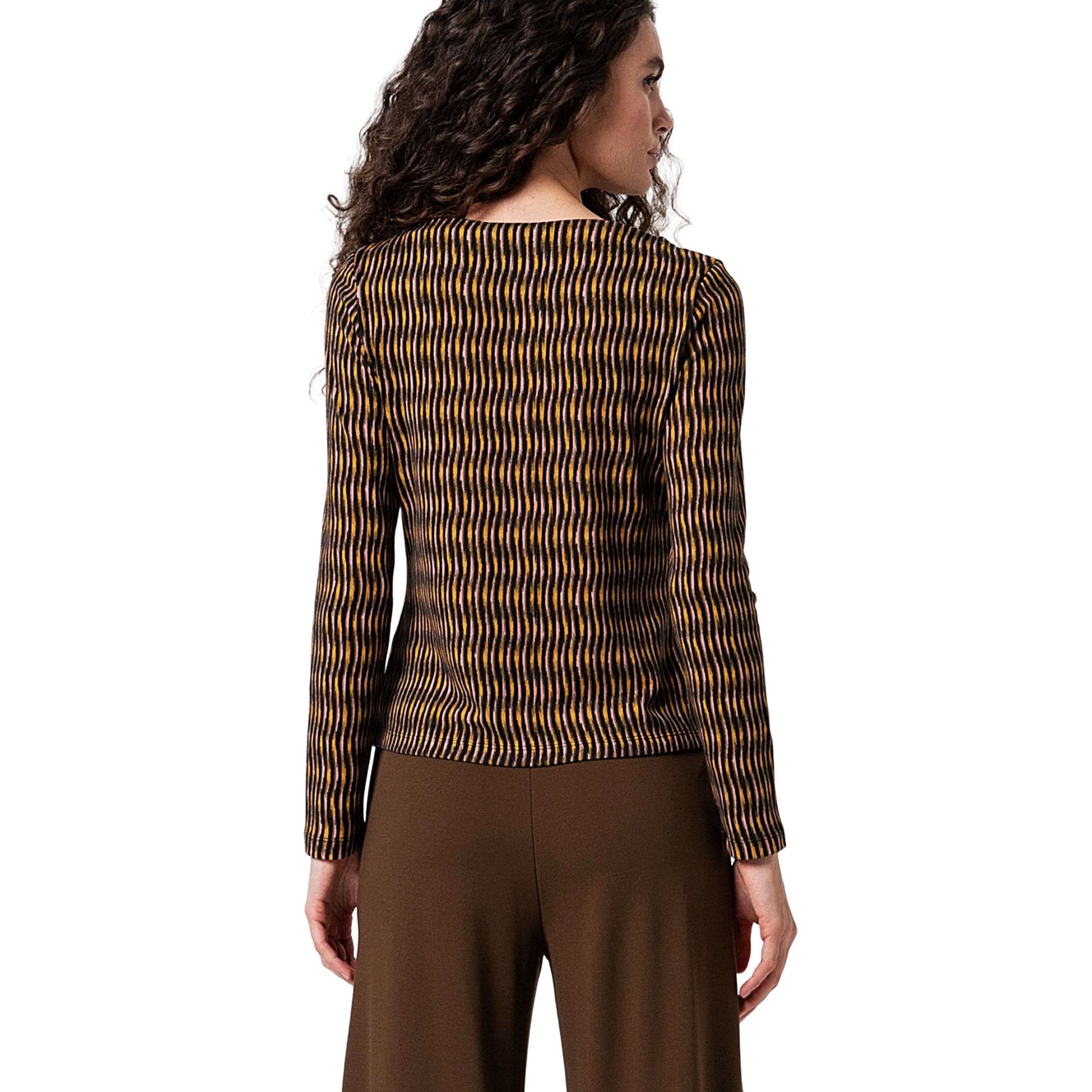 SURKANA - T-shirt stretch con stampa a onde Verde-SURKANA-VIALESCARPE