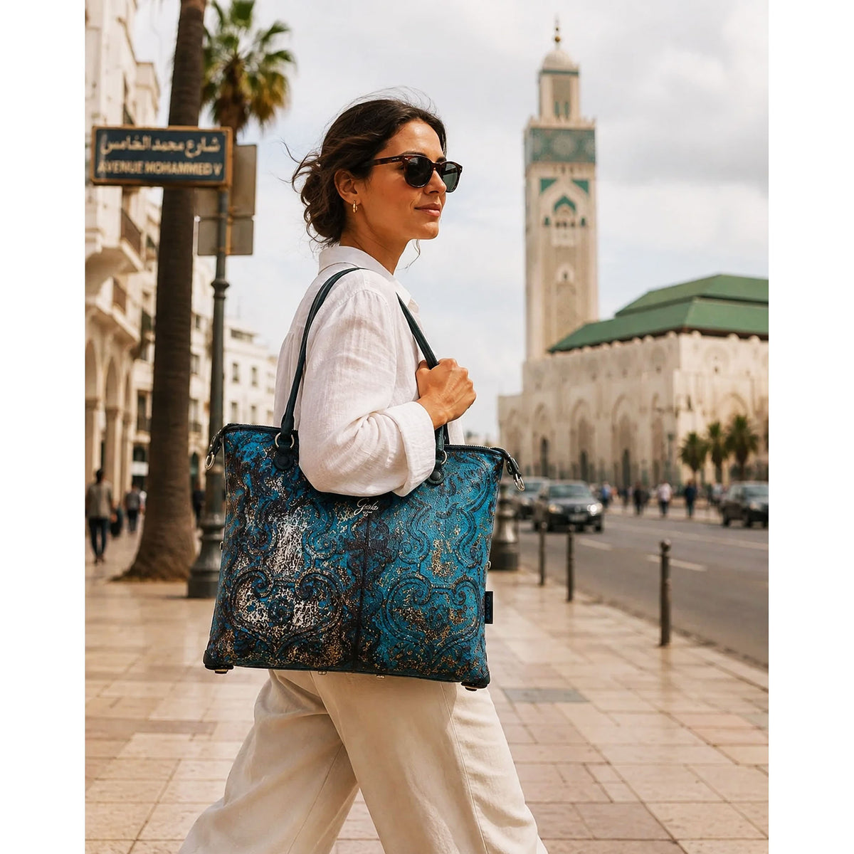 GABS G3 Plus Large Trip Pelle + Bull Black Casablanca