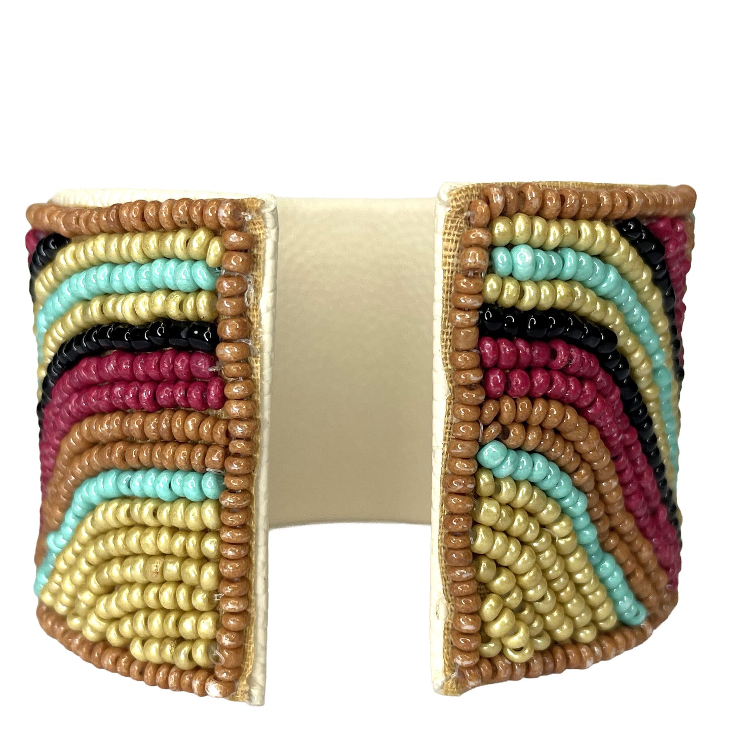 SURKANA Bracciale rigido multicolor con motivo arcobaleno