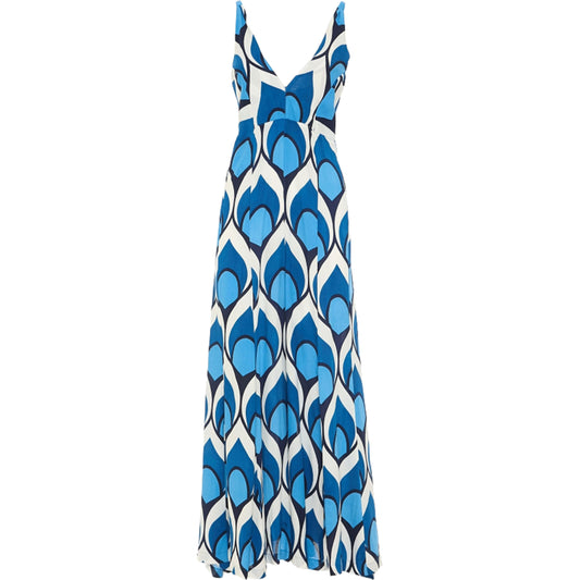 BABA DESIGN Jumpsuit OCEAN HALO Bianco e Azzurro