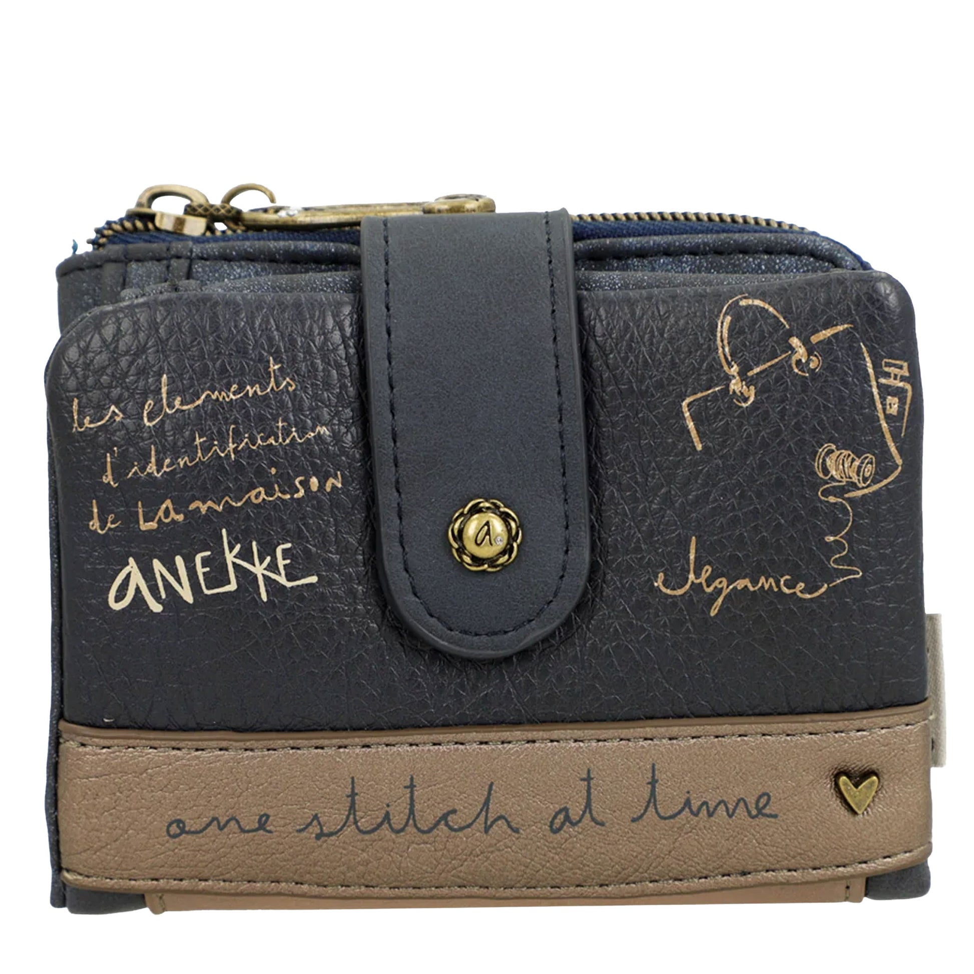 ANEKKE - Portafogli flessibile piccolo RFID Studio-ANEKKE-VIALESCARPE